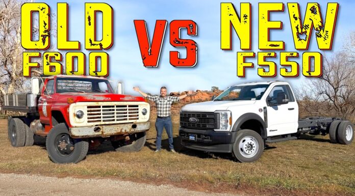 Video: Is the New Ford F-550 4×4 Really That Different From a 50-Year Old F-600 4WD? 2026 ford f-550 f-600 4x4 4wd old vs new super duty comparison