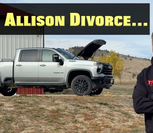 Video: GM & Allison Transmission File For Divorce – Must Remove Badges From New Trucks Next Year 2026 chevy silverado hd sierra 2500 3500 allison transmissions duramax diesel gas v8