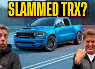 Video: Is a Slammed Ram TRX Street Truck Really Coming Soon to the Streets Near You? 2027 ram 1500 srt muscle truck trx supercharged v8
