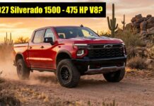 Leaked: Will the 2027 Chevy Silverado 1500 Have a 475 Horsepower 6.6L V8 and a Larger Fuel Tank? 2027 Chevy Silverado 1500 zr2 new v8 horsepower ratings