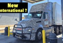 Spied: Is This the Next Generation of the International RH or LT Semi Trucks? 2028 international rh lt semi truck prototype