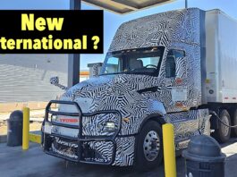 Spied: Is This the Next Generation of the International RH or LT Semi Trucks? 2028 international rh lt semi truck prototype