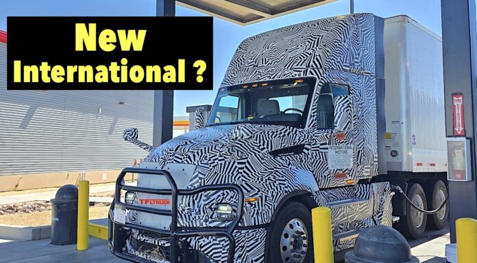 Spied: Is This the Next Generation of the International RH or LT Semi Trucks? 2028 international rh lt semi truck prototype