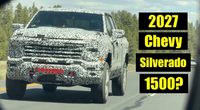 Spied: Is This a 2027 Chevy Silverado 1500 Trail Boss? Could I Be a Plug-In Hybrid? 2027 Chevy Silverado 1500 trail boss prototype arizona