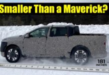 Whoa: Ford’s New Pickup Truck Could Be More Than a Foot SHORTER Than the Current Ford Maverick! 2028 ford ranchero uev pickup truck length estimate maverick ranger rav4
