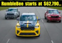 2027 Ram 1500 Rumble Bee V8 Street Trucks Start at $62,790 & the Supercharged SRT Is… 2027 ram 1500 rumble bee muscle truck pricing v8 392 hellcat