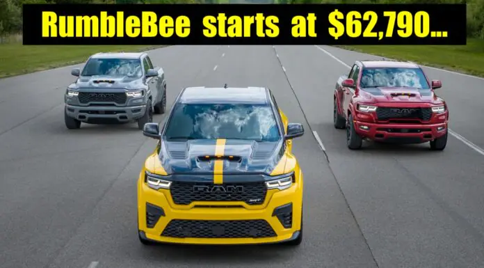 2027 Ram 1500 Rumble Bee V8 Street Trucks Start at $62,790 & the Supercharged SRT Is… 2027 ram 1500 rumble bee muscle truck pricing v8 392 hellcat
