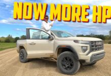 Video: First Drive in the 2027 GMC Canyon with Its New 350 HP Engine! 2027 gmc canyon at4x first drive new turbomax turbo 350 hp engine